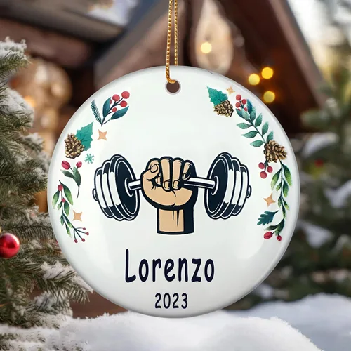 Miniatura 13 de Adorno de Navidad personalizado sin ruedas de entrenamiento para montar en bicicleta, regalos de bicicleta para Navidad, adornos para niños