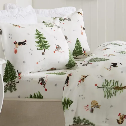 Miniatura 21 de Great Bay Home- Juego de sábanas de microvellón de terciopelo extrasuave de lujo, c/bolsillo profundo, no hacen bolitas, colecc. de sherpa de 05