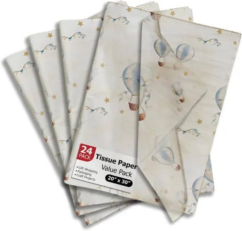 Miniatura 19 de Pro Supply Global Papel de seda impreso con hojas de otoño para bolsas de regalo o cajas y envoltura, papel de seda decorativo de otoño a granel