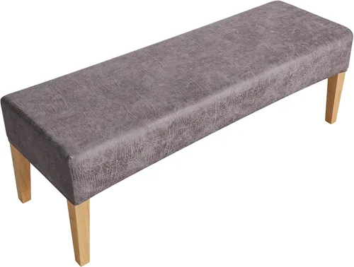 Miniatura 17 de FORCHEER Funda para Banco de Comedor de Tela de Cuero Sintético Innovadora Funda Deslizable para Banco para Sala de Estar Lavable Funda para Otomán