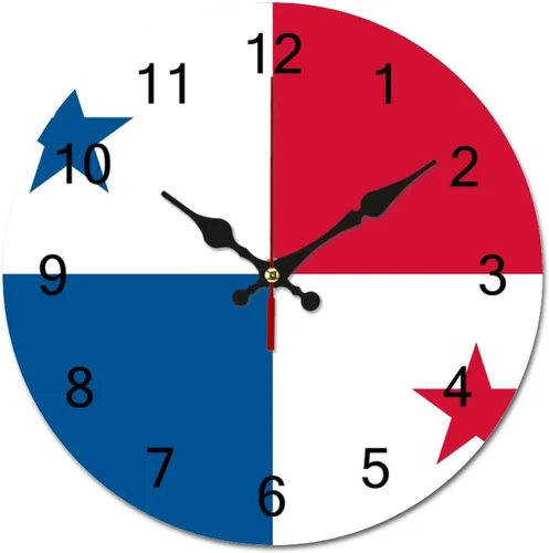 Miniatura 8 de Reloj de pared con diseño de bandera de Filipinas, decoración patriótica de 12 pulgadas, funciona con pilas, silencioso, sin tictac, decoración
