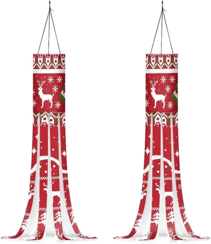 Miniatura 48 de Mummy Windsock - Calcetines de viento suaves e impermeables con bandera de Halloween, 2 piezas, lavables a máquina, secado rápido, bandera colgante