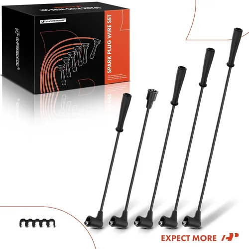 Miniatura 9 de A-Premium Juego de 5 cables de bujía de encendido compatibles con Nissan Sentra 1982 y Mazda MX-6 626 1988-1992, B2000 1986, B2200 1987-1993