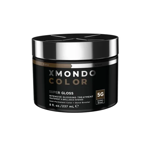 Miniatura 11 de XMONDO Color Dark Ash Blonde - Máscara de depósito de color rubio ceniza y tinte semipermanente para el cabello, súper brillante, impregnado