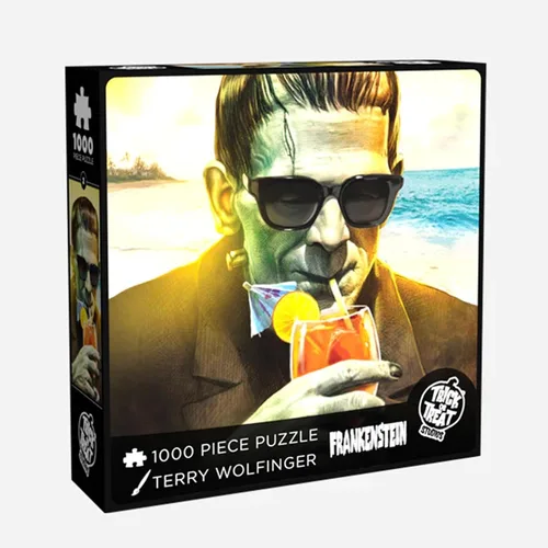 Miniatura 2 de Trick Or Treat Studios Universal Monsters Frankenstein at The Beach - Rompecabezas de 1000 piezas