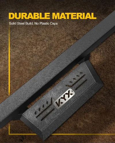 Miniatura 6 de KYX Estribos para Ford F150 SuperCrew Cab 2015-2025 / Ford F250 F350 SuperDuty Crew Cab 2017-2025, Escalones Laterales de 6 Pulgadas Barras Nerf