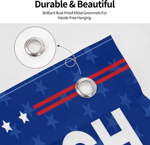 Miniatura 2 de Banderas para habitación de adolescentes y niños Impeach, Biden-Make America America Again, decoración de porche, accesorios de dormitorio al aire