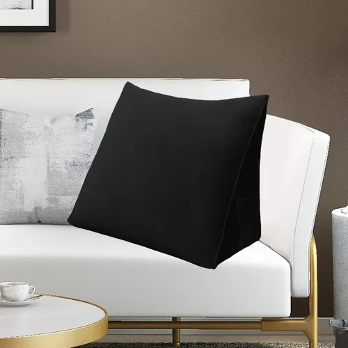 Miniatura 2 de Almohada de lectura triangular con cuña para cabecero, almohada de apoyo para la espalda para sentarse en la cama, sofá cama, cojín de esquina