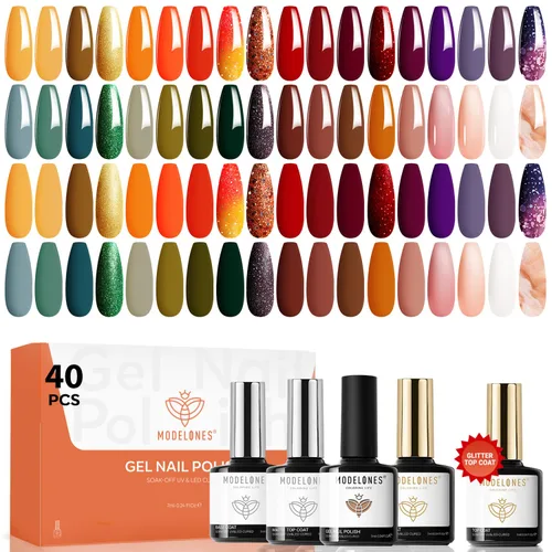 Miniatura 22 de Modelones Kit de estampado de uñas a cuadros de 16 piezas, sello de punta francesa, esmalte de gel de pintura blanca y negra, a prueba de polvo