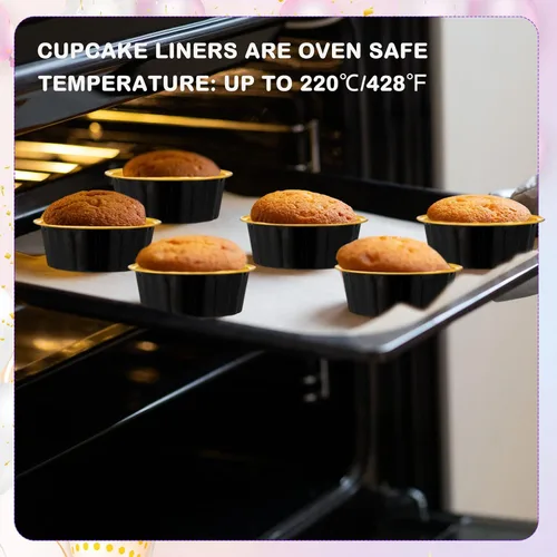 Miniatura 5 de Tessco for you 200 moldes desechables con tapas, 8 onzas, Ramekin Creme Brulee Ramekin, papel de aluminio, para cupcakes, para hornear, San plateado