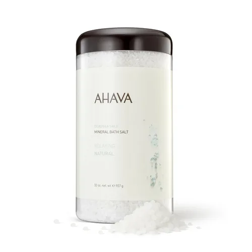 AHAVA Sal de baño mineral del mar muerto - Relajación intensa para cuerpo y mente, eleva la humedad, suaviza y alivia los músculos doloridos,