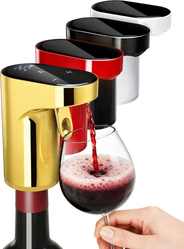 Miniatura 14 de Regalo para el Día del Padre Suministro para fiesta de vista de la Copa del Mundo, decantador de vino eléctrico 5 en 1 y dispensador inteligente