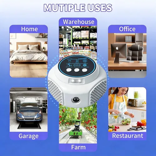 Miniatura 6 de Repelente ultrasónico de plagas para interiores, trampas para ratones para el hogar, repelente de ratones, dispositivo ultrasónico, repelente