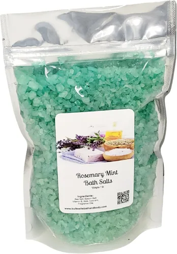 Miniatura 25 de Sales de baño Bolsa de 1 libra (16 oz.) Elige tu aroma Sal de Epsom Sal marina Baño Cuidado del cuerpo Belleza Relajación Spa