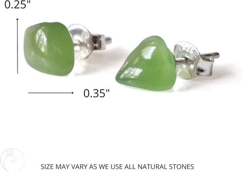 Miniatura 46 de Pendientes de tuerca de cristal de piedra natal aleternativa para mujer y hombre