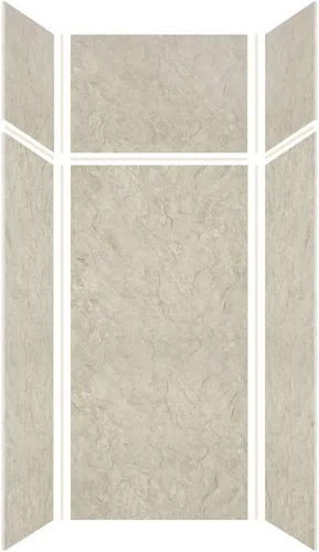 Miniatura 44 de Transolid EWKX483696-41 Expressions - Kit de pared de ducha de 6 paneles con extensión, 36 pulgadas de largo x 48 pulgadas de ancho x 96 pulgadas