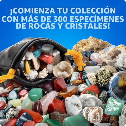 Miniatura 2 de National Geographic Rock Collection Box for Kids – Gemstones and Crystals Set with Geodes and Real Crystals, Rocks and Minerals, Geology Science