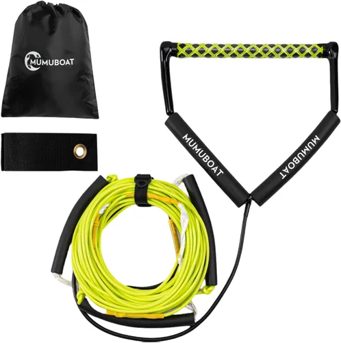 Miniatura 9 de Dyneema - Cuerda de wakeboard de 75 pies, cuerda de wakeboard no elástica y mango de esquí acuático para deportes acuáticos, 4 secciones cuerda