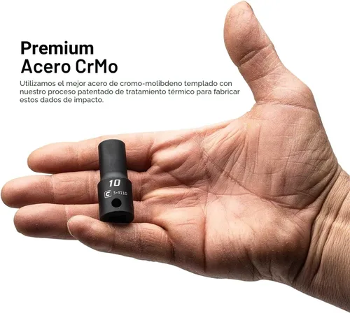 Miniatura 3 de Capri Tools Juego de llaves de vaso de impacto poco profundas, semiprofundas y profundas, métricas, 8 a 0.866 in, 45 piezas