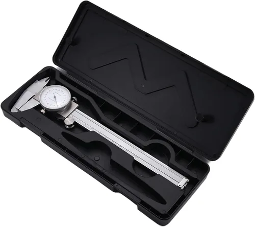 Utoolmart Calibre Vernier de esfera plateada de 0.001 in de precisión de 5.906 in con estuche