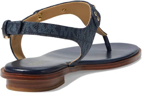 Miniatura 5 de Michael Kors Sandalias planas Mk Plate para mujer