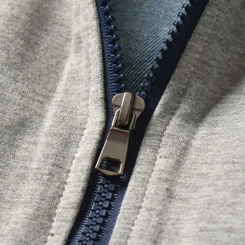 Miniatura 6 de IBAKOM Chaqueta de mezclilla para niña, chaqueta de mezclilla azul para niños, con botones, otoño e invierno, abrigo con capucha rasgada, ropa
