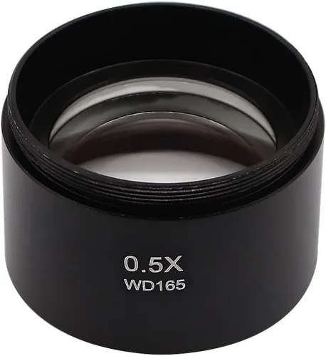 Miniatura 3 de WD165 0.5X 0.7X 1.0X 2.0X Objetos Auxiliares Lente Microscopio Lente de cámara para Trinocular Estéreo Zoom Microscopio Barlow Lente de vidrio