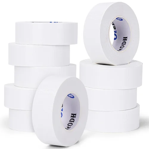 Miniatura 12 de Cinta adhesiva negra de 4 pulgadas, paquete de 4 cintas adhesivas resistentes, totales de 220 yardas, 8.3 mil de grosor, fuerte, flexible, sin Negro