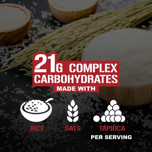 Miniatura 3 de 5% Nutrition Rich Piana - Arroz de carbohidratos reales con carbohidratos complejos alimenticios reales, energía glucémica baja de larga duración