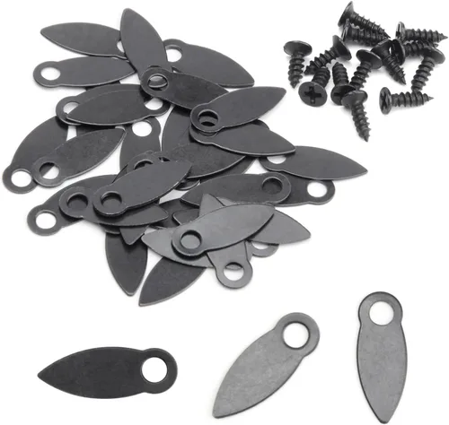 Miniatura 20 de MroMax 20 piezas de marcos de fotos, botones de giro, clips de plástico para marco de fotos con tornillos, piezas para colgar imágenes, fotos