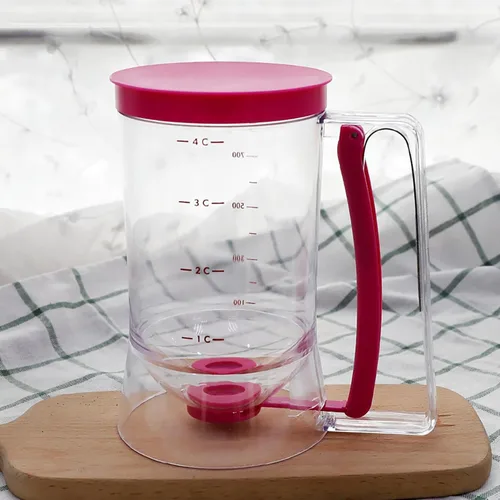 Miniatura 3 de Dispensador de masa para panqueques - Dispensador separador de masa, dispensador de mano para cupcakes, embudo de masa, taza de medición
