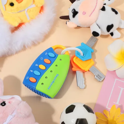 Miniatura 2 de Skylety Juguete musical inteligente remoto de la llave del coche con sonido y luces Juguetes musicales divertidos y educativos para el juego de Azul