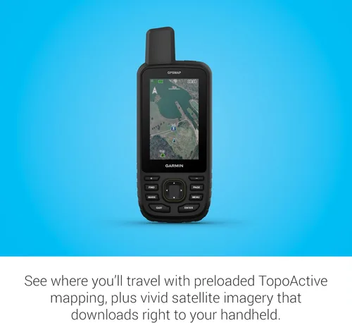 Miniatura 5 de Garmin GPSMAP 67 GPS de mano robusto, GNSS multibanda, mapeo Topo, imágenes satelitales