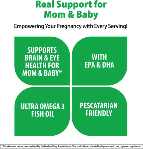 Miniatura 4 de Rainbow Light Vitaminas prenatales DHA para mujeres 60 cápsulas blandas Aceite de pescado Omega 3 (DHA y EPA) Apoya la salud de la madre