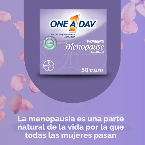 Miniatura 6 de One A Day Multivitamínico de menopausia para mujeres con vitamina A, vitamina C, vitamina D, vitamina E y zinc para apoyo a la salud inmunológica