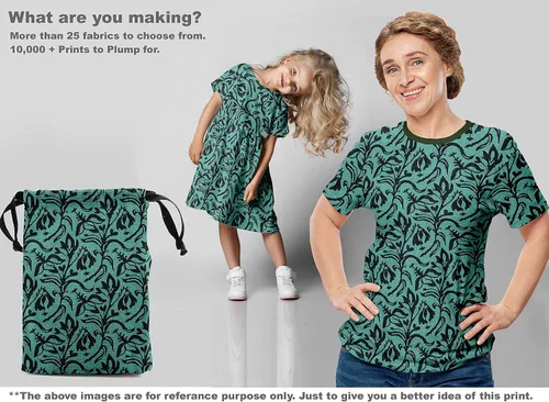 Miniatura 6 de oneOone Cotton Flex - Bloque de tela verde oscuro para costura, proyectos de manualidades, impresiones de tela por yarda, 40 pulgadas de ancho, RC