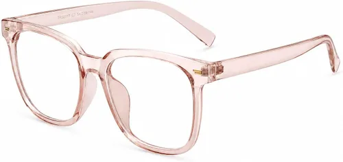 Miniatura 4 de PANNER Gafas cuadradas de gran tamaño con bloqueo de luz azul para mujeres y hombres, antirreflejos, reducen la fatiga ocular, gafas de computadora