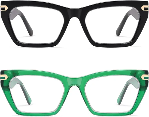Miniatura 7 de AMOMOMA AM6148 - Anteojos de lectura de gran tamaño para mujeres, hombres y hombres, con bloqueo de luz azul, lectores de computadora, bisagra