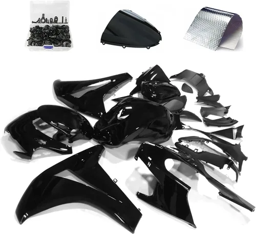 Kit de carenado de motocicleta negro brillante carenados para Honda CBR 1000RR 2008 2009 2010 2011 (21 piezas)