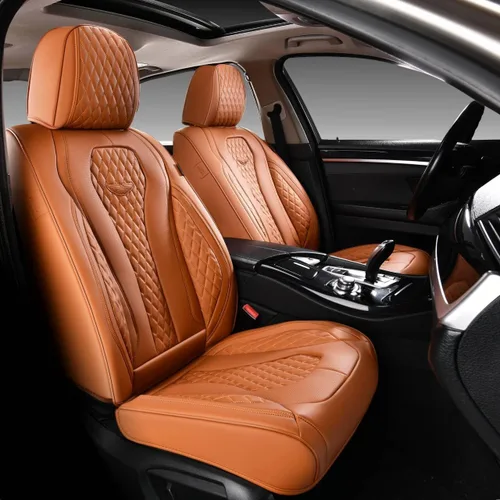 Miniatura 51 de Coverado Fundas de Asiento, Fundas de Asiento de Coche para Asientos Delanteros, Funda de Asiento de Coche Roja, Fundas de Asiento de Coche Rojo