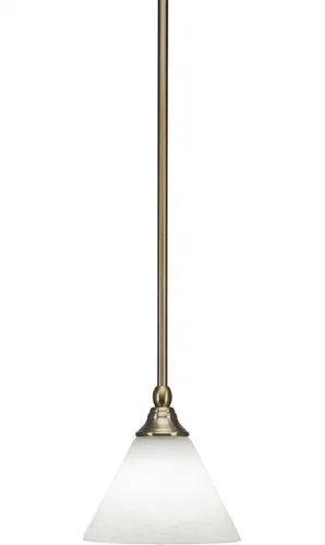 Miniatura 138 de Toltec Lighting Tallo Colgado Mini colgante, acabado de cobre negro, 3.5" cuadrado humo burbuja vidrio