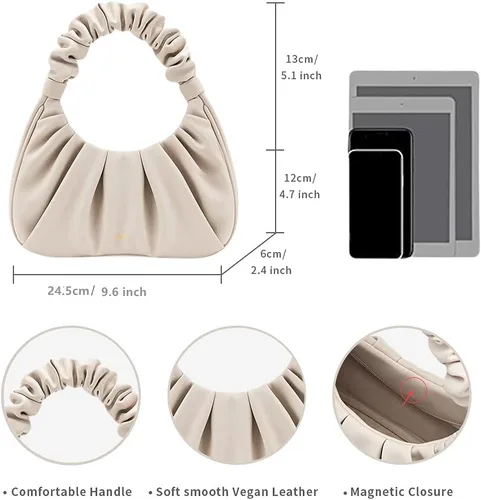 Miniatura 7 de JW PEI Bolso Hobo fruncido Gabbi para mujer