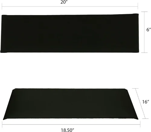 Miniatura 2 de Lona de reemplazo para silla de director Casual Home, Algodón, Negro
