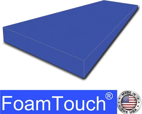 Miniatura 6 de FoamTouch Espuma azul de alta densidad de 4 pulgadas de grosor x 24 pulgadas de ancho x 72 pulgadas de largo, ideal para acolchado de espuma
