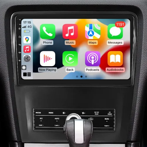 Miniatura 8 de Android 12 estéreo para Ford Mustang (2010-2014) Manual AC, pantalla IPS de 10 pulgadas 2G+32G Carplay inalámbrico incorporado/Android Auto Cámara