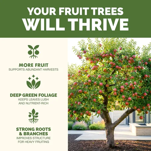 Miniatura 2 de Fertilizante para árboles frutales: alimento líquido para plantas para todos los árboles frutales, apoya flores pesadas, cosechas más grandes