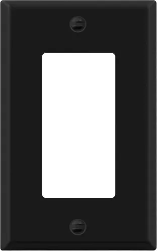 ENERLITES Placa de Pared Metálica para Interruptor Decorativo, Tapa de Tomacorriente, Resistente a la Corrosión, Tamaño Estándar 1-Gang 4.50" x