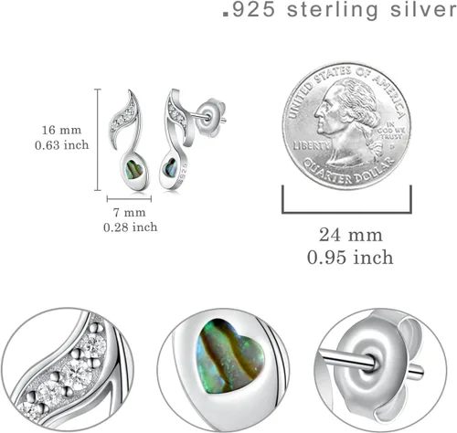 Miniatura 4 de Pendientes y anillo de plata de ley con notas musicales y clave de agudos, joyería musical para mujer