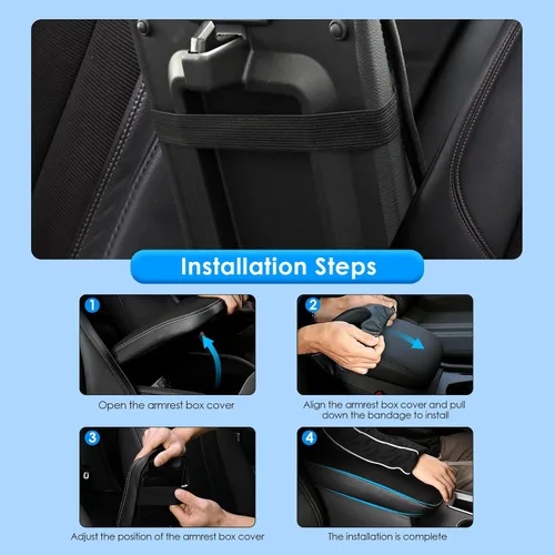 Miniatura 6 de 2019-2025 2026 Cubierta de Consola Central para Volvo XC40 (Core/Plus/Ultra/Ultimate/Momentum/R-Design/Inscription), Funda de Respaldo de Brazo