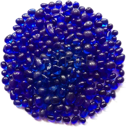 WAYBER Piedras de vidrio, 1 libra/460g, guijarros de cristal de mar irregulares, piedras preciosas artificiales no tóxicas para exhibición de gemas,